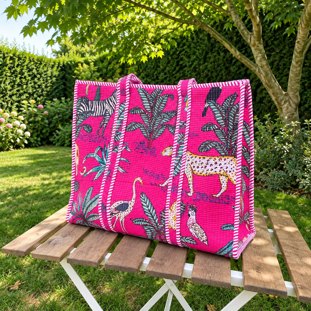 Tropical Flamingo Tote Bag