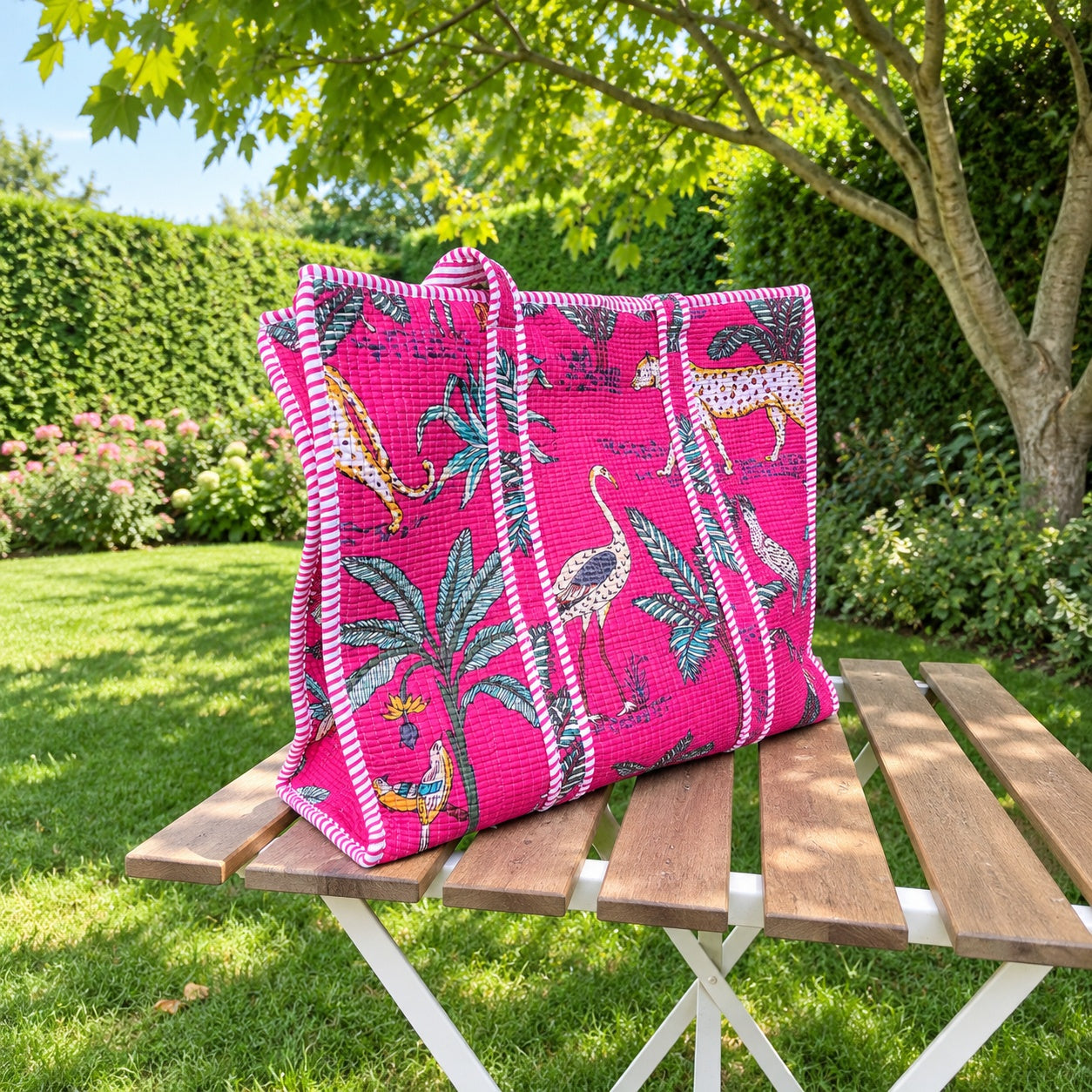 Tropical Flamingo Tote Bag