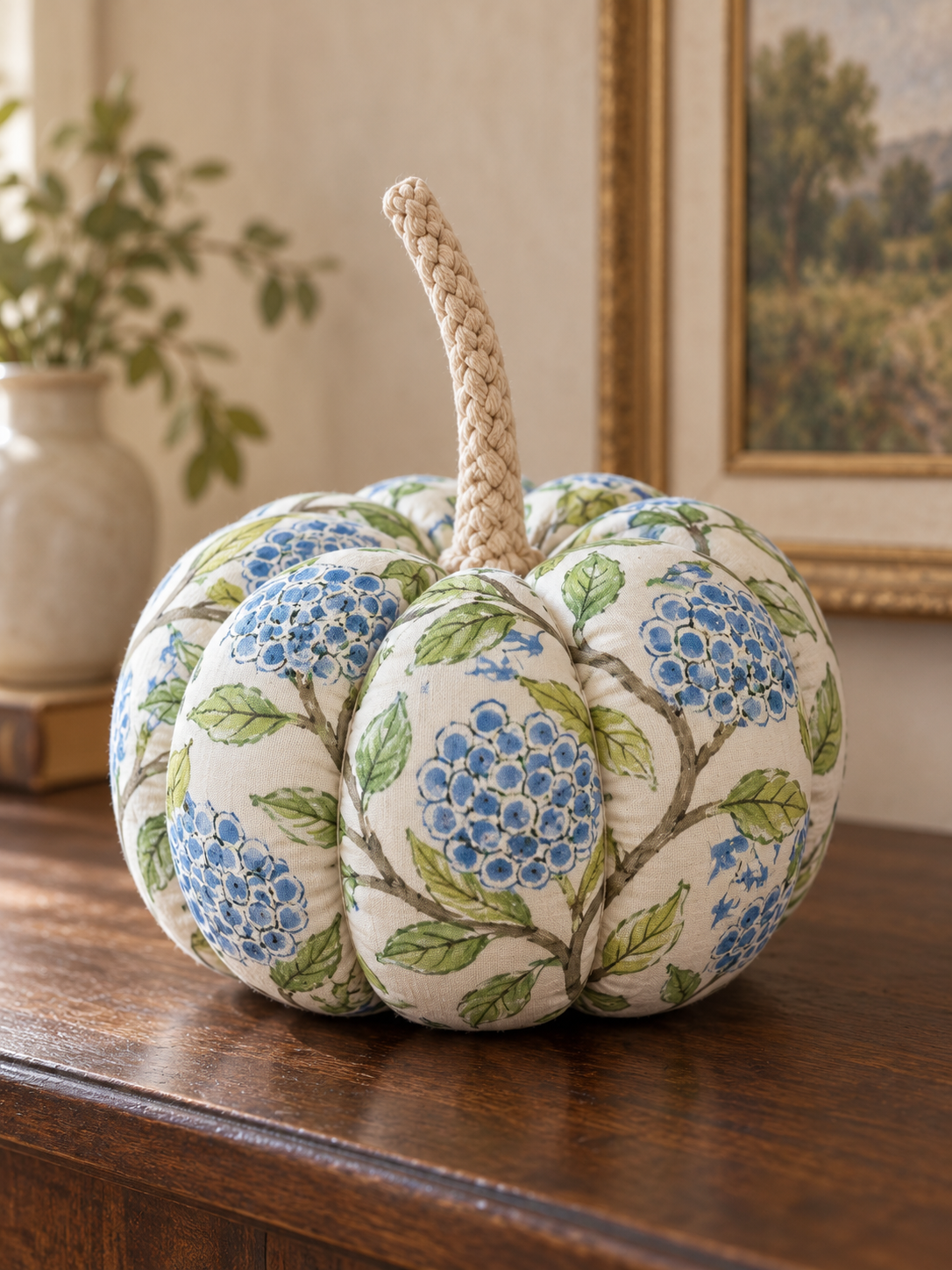 Heritage Block-Print Decorative Pumpkin