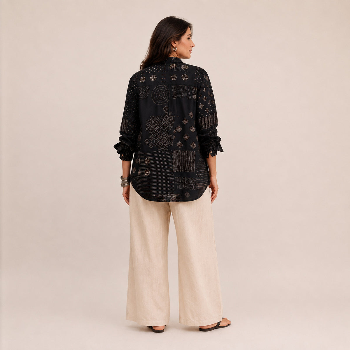 Midnight Boho Shirt - Back view